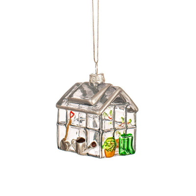 Glass Greenhouse Christmas Tree Decoration