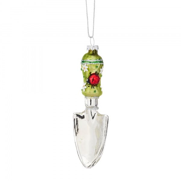 Sass & Belle Christmas Christmas Decorations Green Spade with Ladybird Christmas Tree Decoration