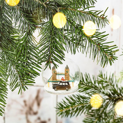 Sass & Belle Christmas Christmas Decorations London Taxi Ride Dome Christmas Tree Decoration