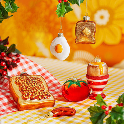 Sass & Belle Christmas Christmas Decorations Set of 3 Breakfast Items Christmas Tree Decorations