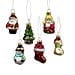 Sass & Belle Christmas Christmas Decorations Set of 6 Retro Festive Christmas Tree Decorations