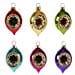 Sass & Belle Christmas Christmas Decorations Set of 6 Retro Hanging Oval Christmas Tree Decorations