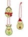 Sass & Belle Christmas Christmas Decorations Set of Three Avocado Christmas Tree Decorations