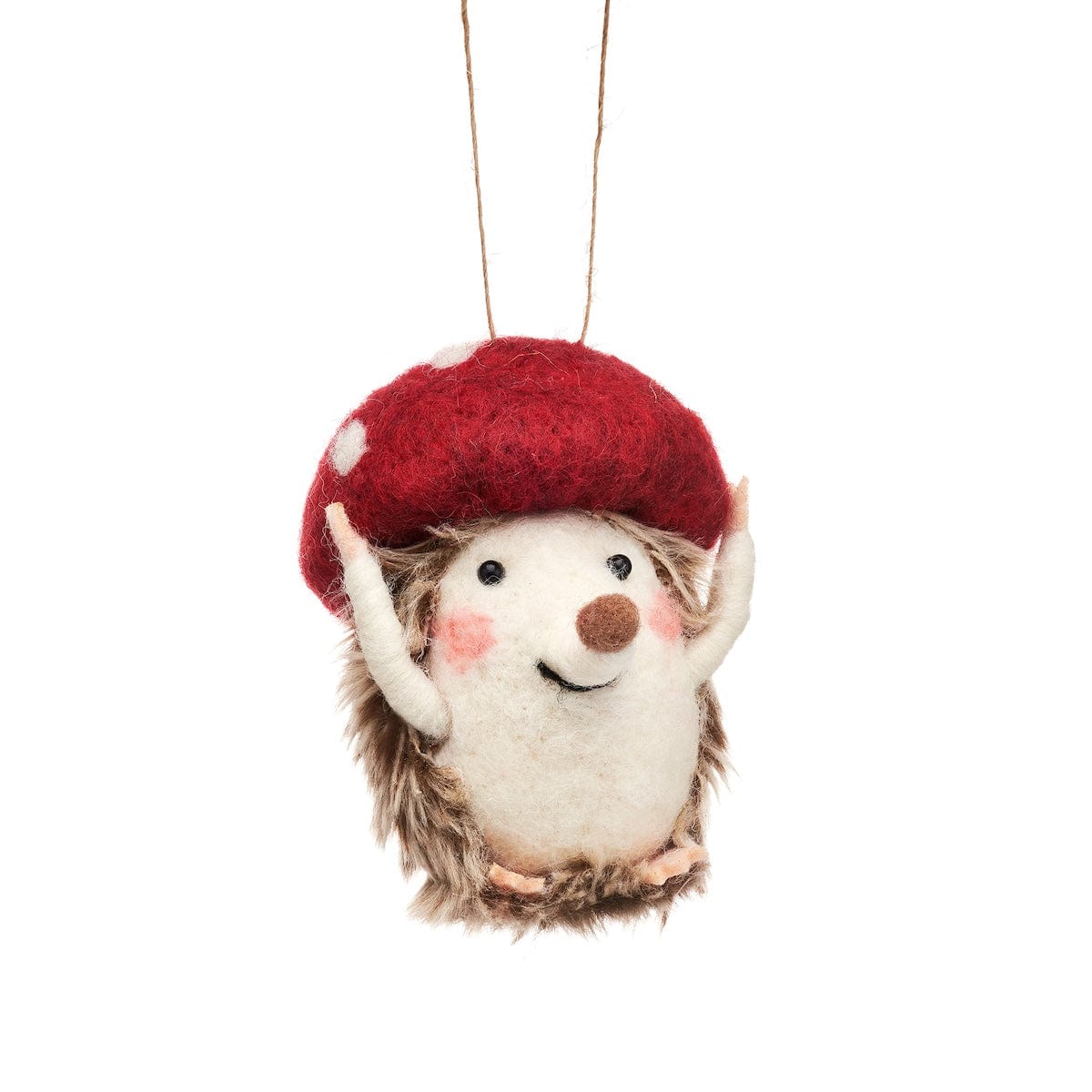 Sass & Belle Christmas Christmas Decorations Set of Three Festive Hedgehogs Christmas Tree Decorations
