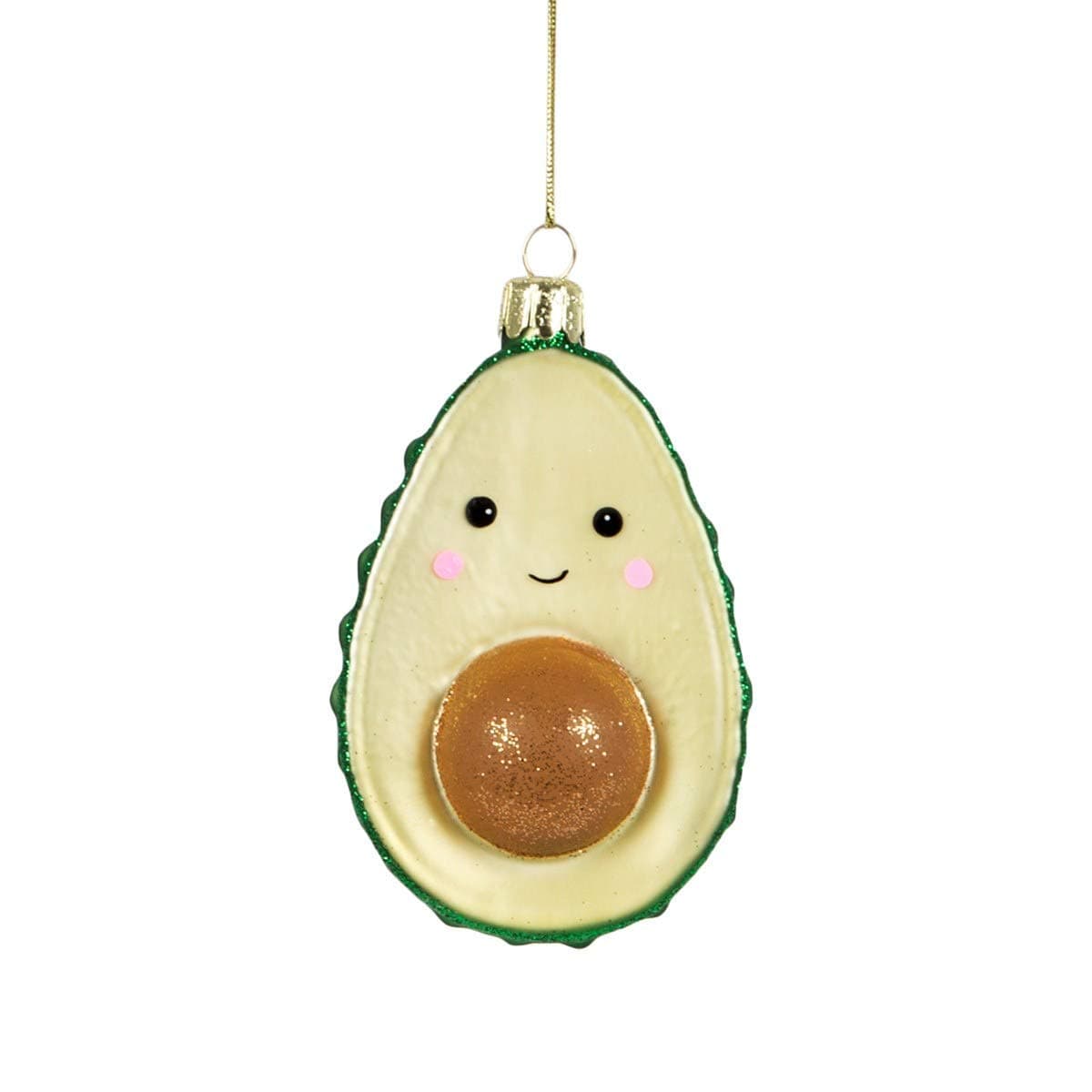 Sass & Belle Christmas Christmas Decorations Sparkly Avocado Christmas Tree Decoration