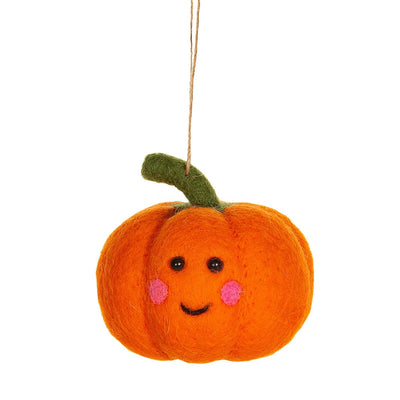 Sass & Belle Halloween Decoration Felt Hanging Pumpkin Halloween Decoration