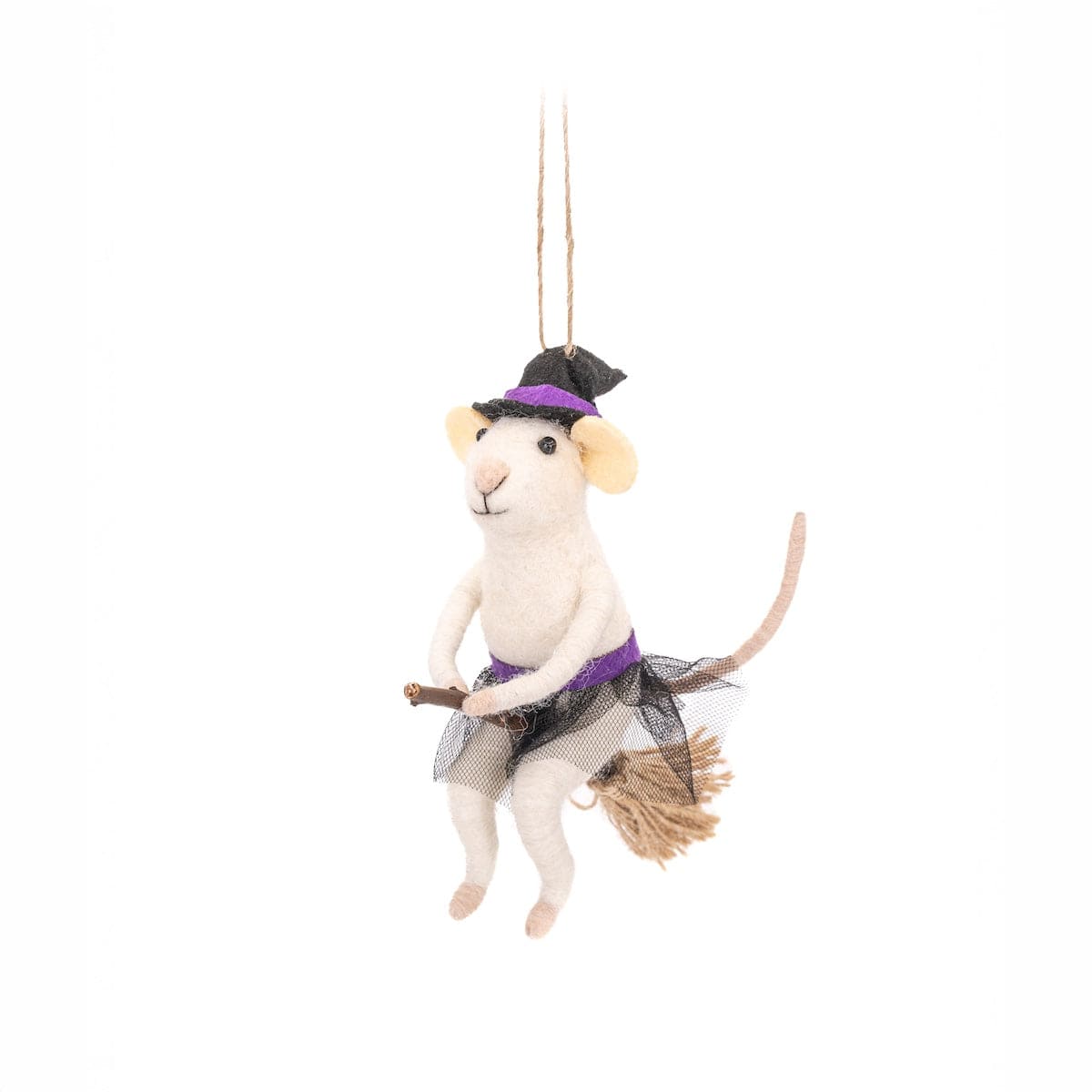 Sass & Belle Halloween Decoration Felt Witch Mouse Halloween Decoration