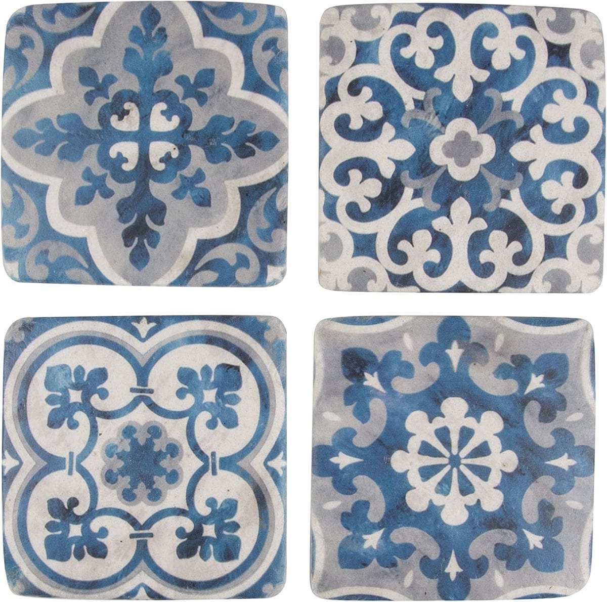 Sass & Belle Home accessories Set of 4 Mediterranean Mosaic Santorini Coasters