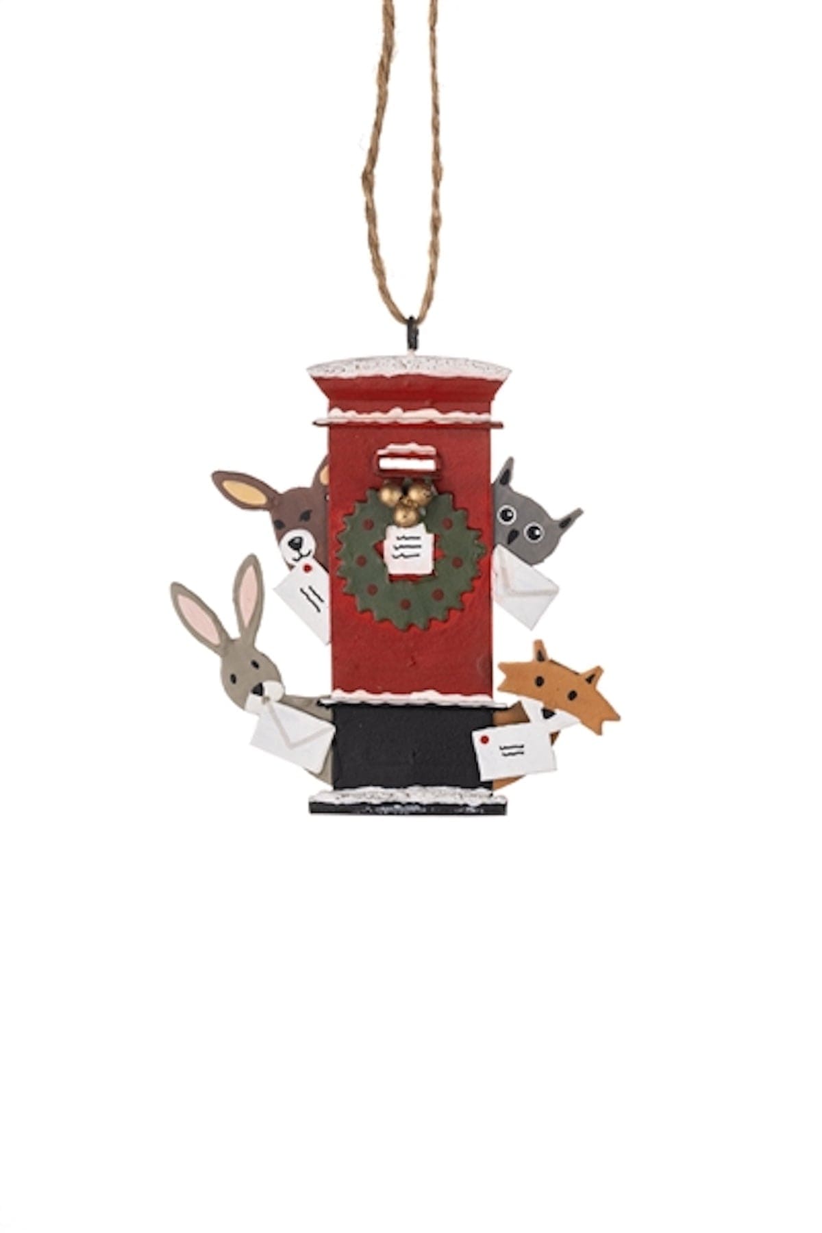 Shoeless Joe Christmas Decorations Animals Around Post Box Christmas Tree Decoration