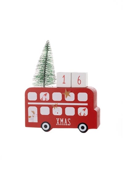 Shoeless Joe Christmas Decorations London Bus Countdown Calendar Christmas Decoration