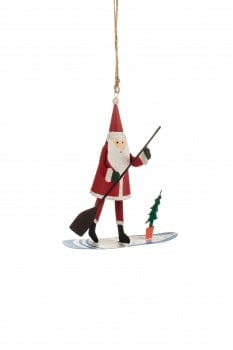 Shoeless Joe Christmas Decorations Paddle Boarding Santa Christmas Tree Decoration