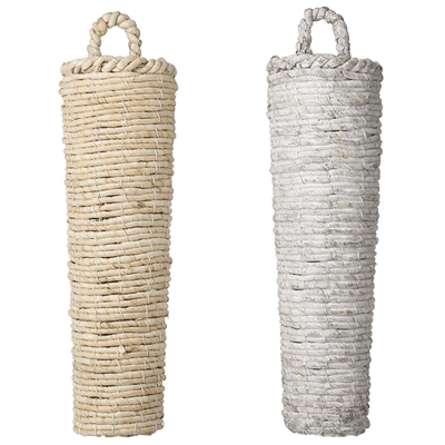 Sifcon International Ovenglove Rope Inspired Rustic Wall Vases - Choice of Colour