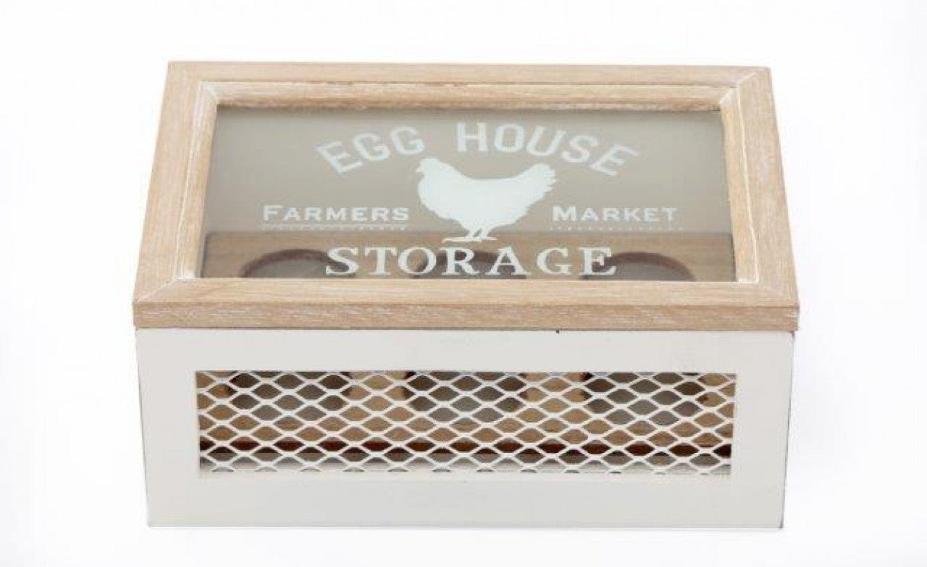 Sifcon International Food Storage Rustic Wooden Egg Storage Box