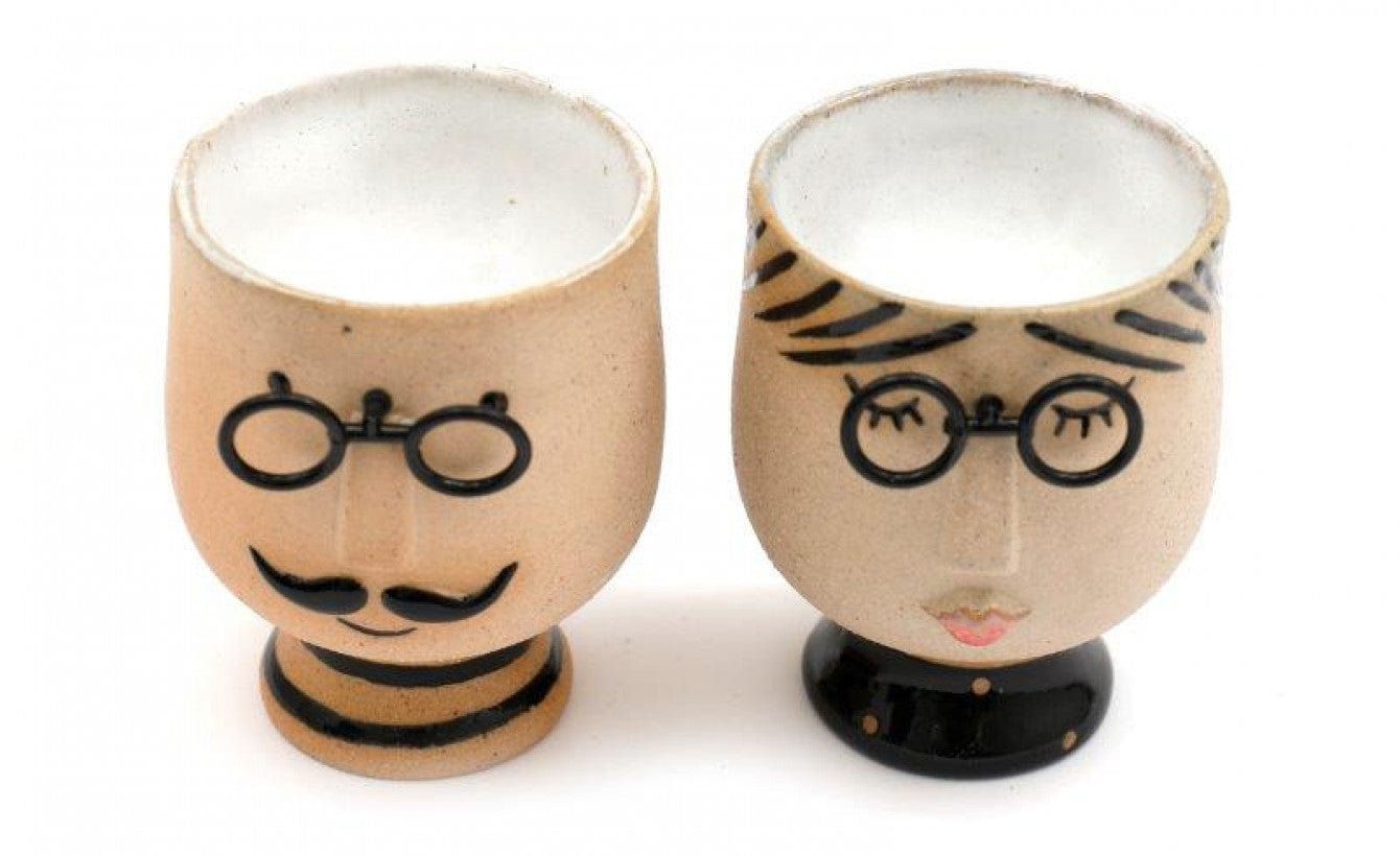 Sifcon International Kitchen Accessories Set of 2 Mr and Mrs Egg Cups