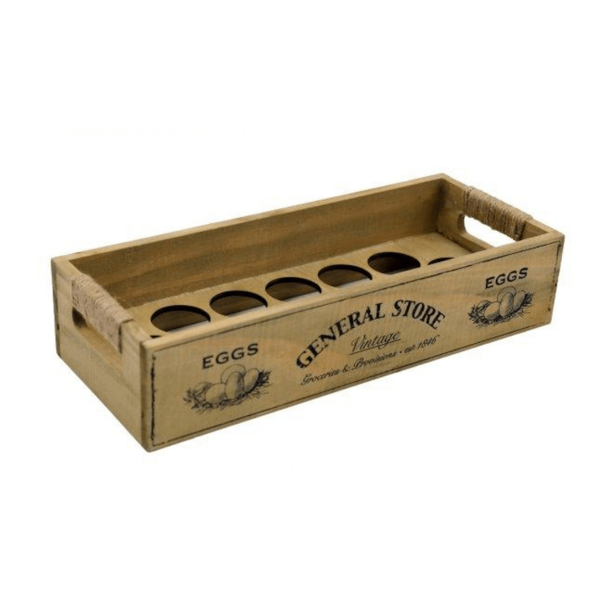 Sifcon International Home accessories Wooden Rustic Egg Holder