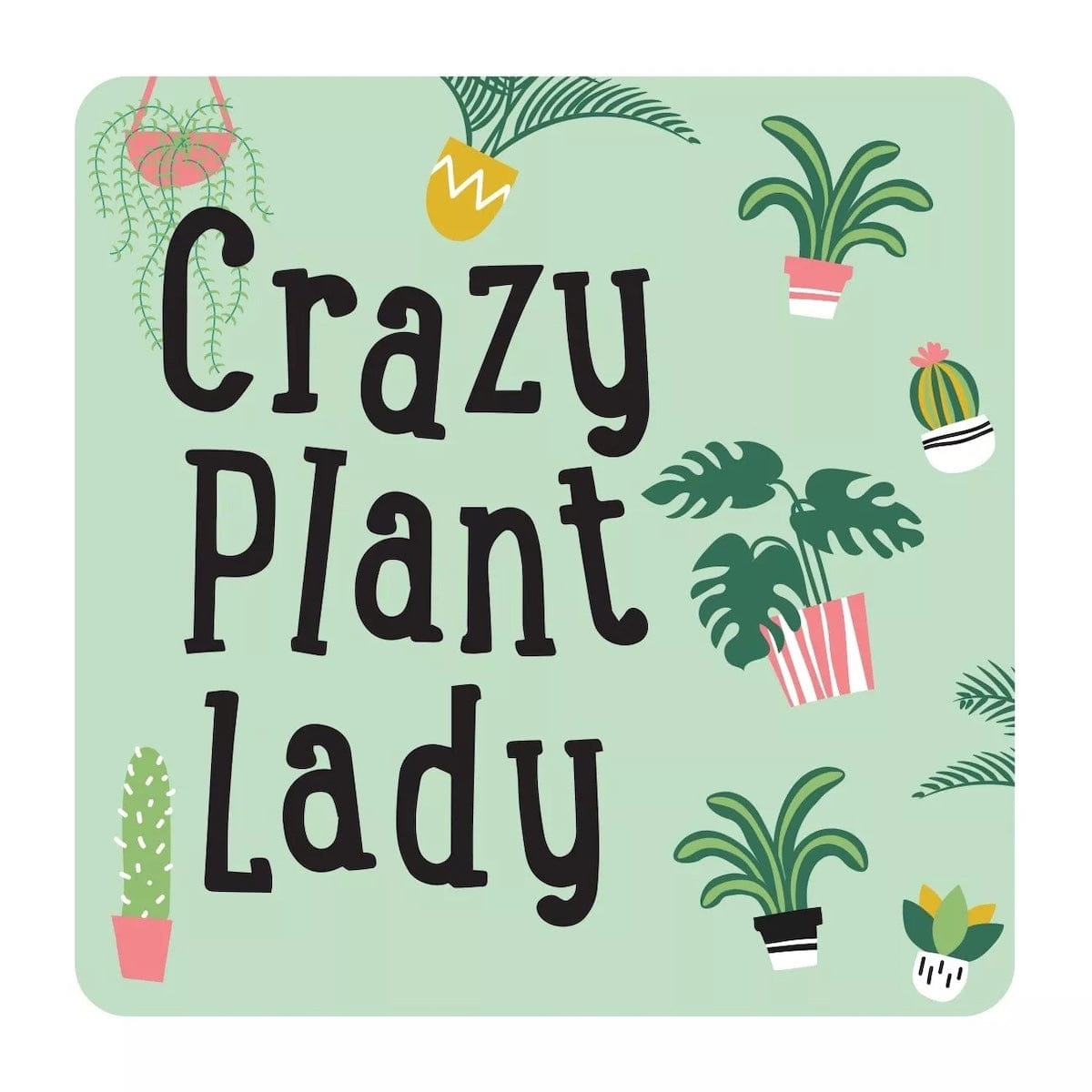 Sock Therapy Coasters & Placemats Crazy Plant Lady Coaster