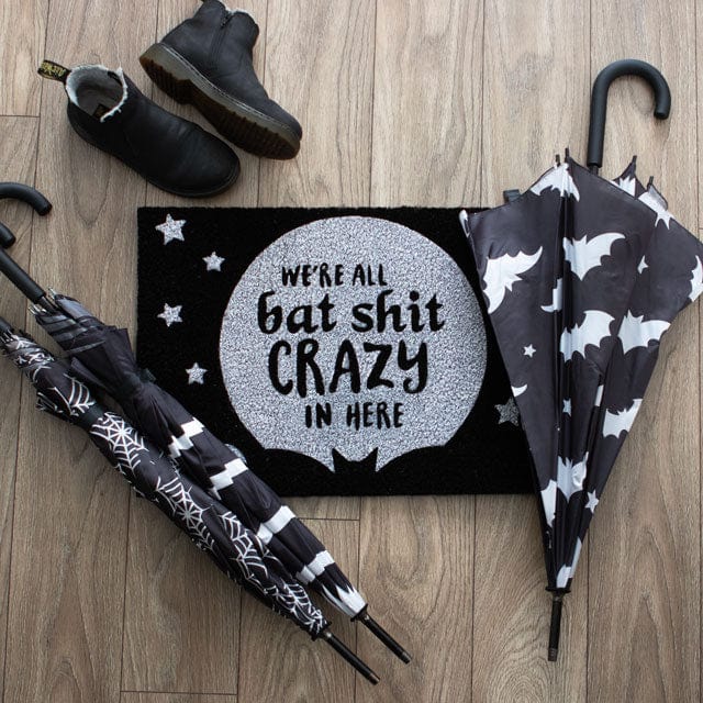 Something Different Home accessories Bat Sh** Crazy Halloween Doormat