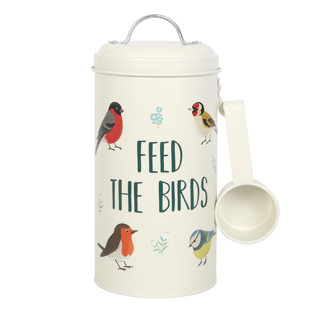 Something Different Garden Accessories Feed the Birds Seed Storage Tin with Scoop