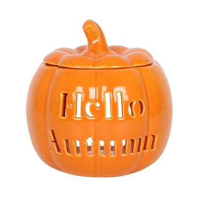 Something Different Home accessories Hello Autumn Ceramic Pumpkin Wax Melt Burner