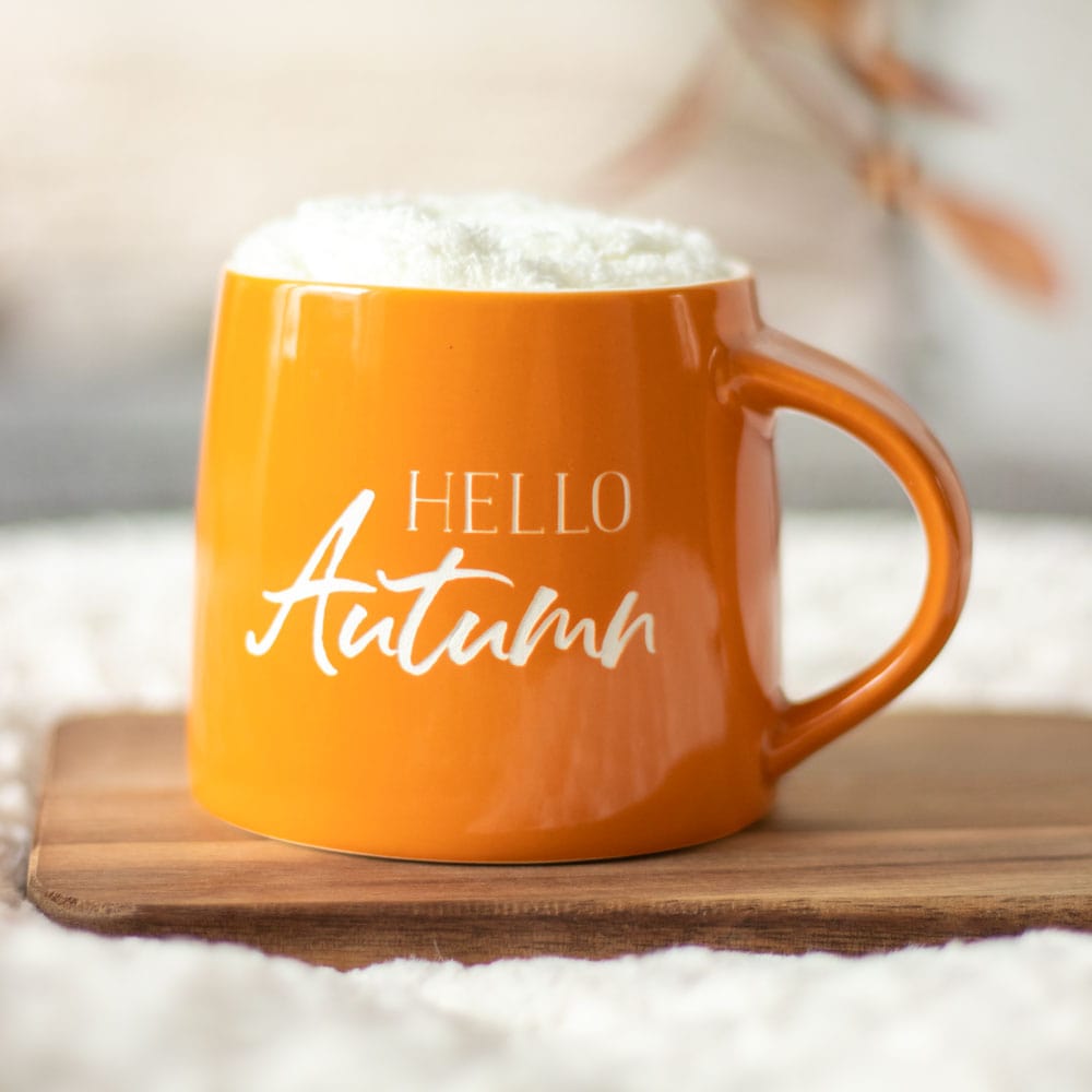 Something Different Home accessories Hello Autumn Mug with Fluffy Socks Gift Set