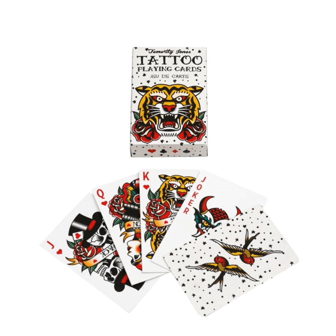 Something Different Novelty Gifts Retro Tattoo Design Playing Cards