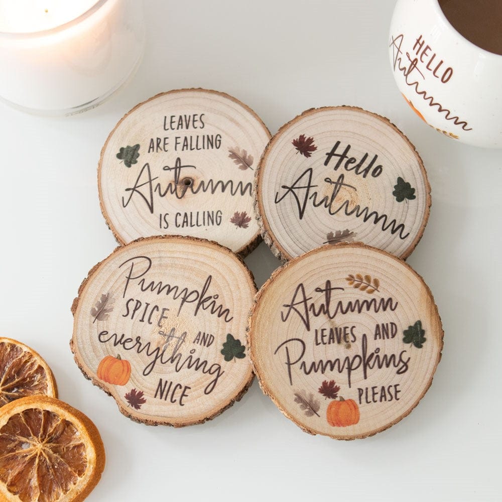 Something Different Home accessories Set of Four Autumnal Coasters