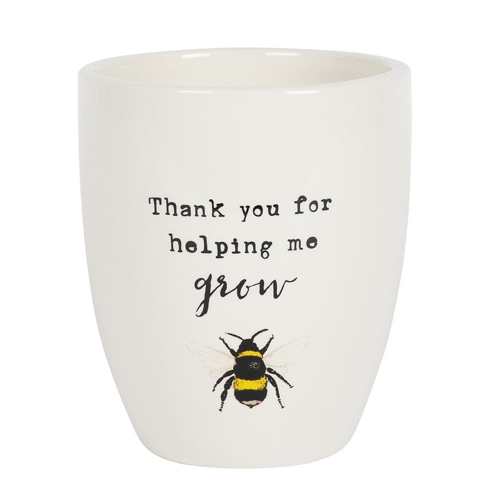 Something Different Home accessories Thank You For Helping Me Grow Bee Plant Pot
