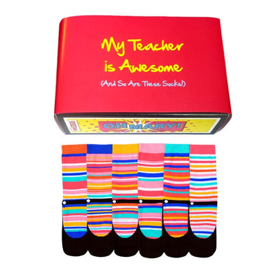 United Odd Socks Socks Awesome Teacher Oddsocks Gift Set - Ladies Novelty Socks