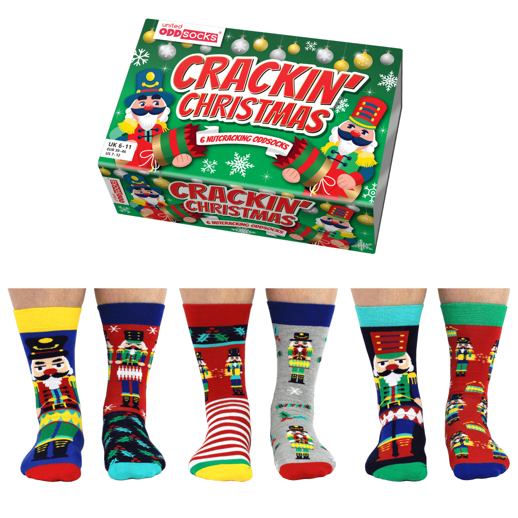 United Odd Socks Socks Crackin' Christmas Nutcracker Men's Socks