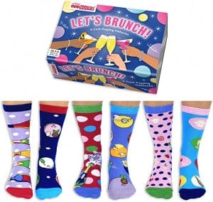 United Odd Socks Socks Let's Brunch 6 Cork Popping Oddsocks