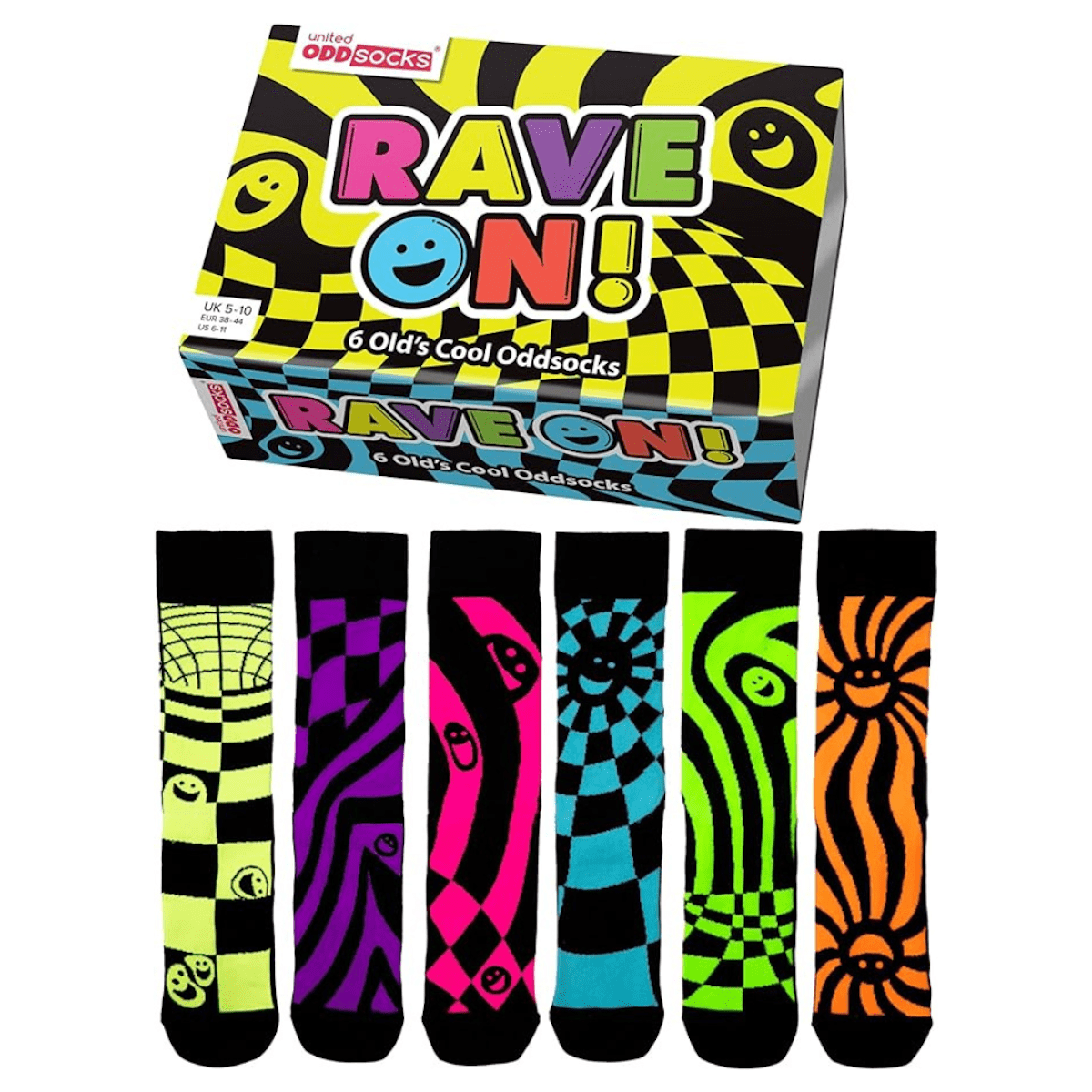 United Odd Socks Socks Rave On 6 Old's Cool Odd Socks