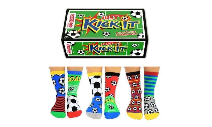 United Odd Socks socks United Oddscoks Just Kick It Boys Football Socks Aged 12-6