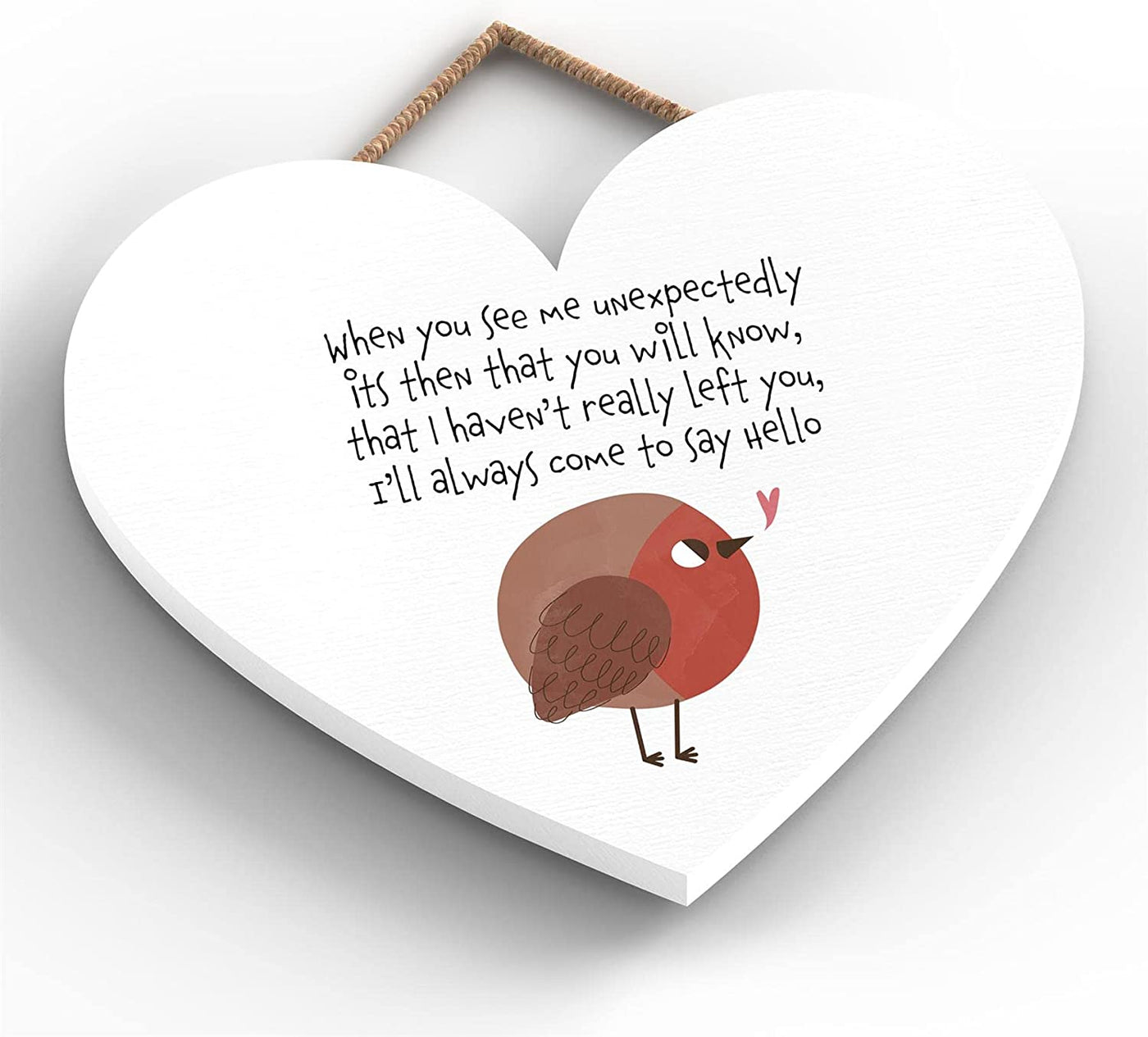 Robin When You See Me In Loving Memory Plaque
