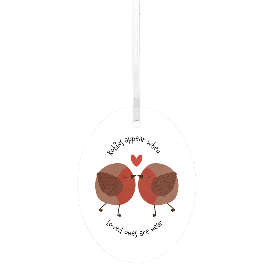 Vivid Squid Door Signs Robins Appear When Loved Ones Are Near Ceramic Plaque