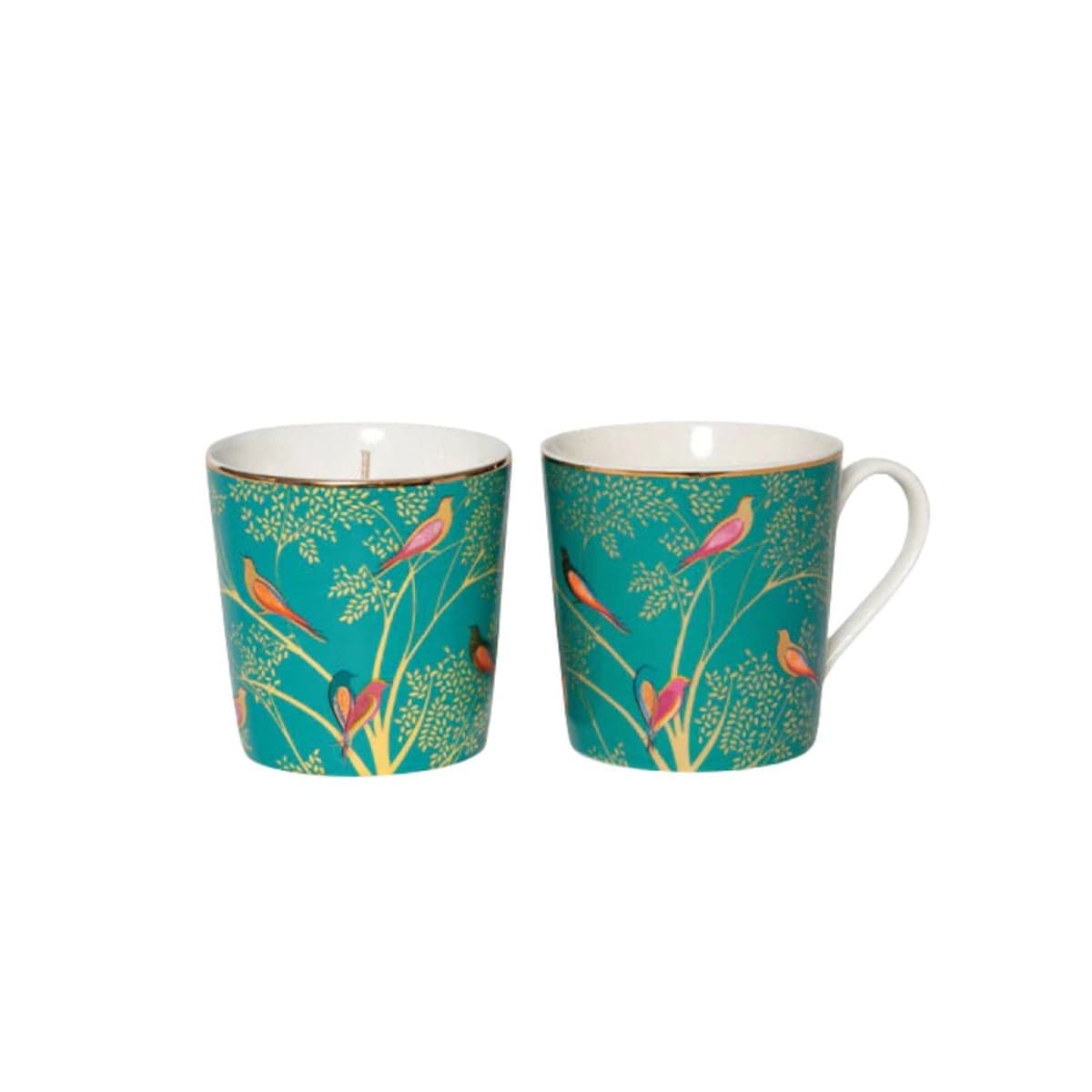Wax Lyrical Candles & Diffusers Sara Miller Green Chelsea Bird Mug and Candle Gift Set