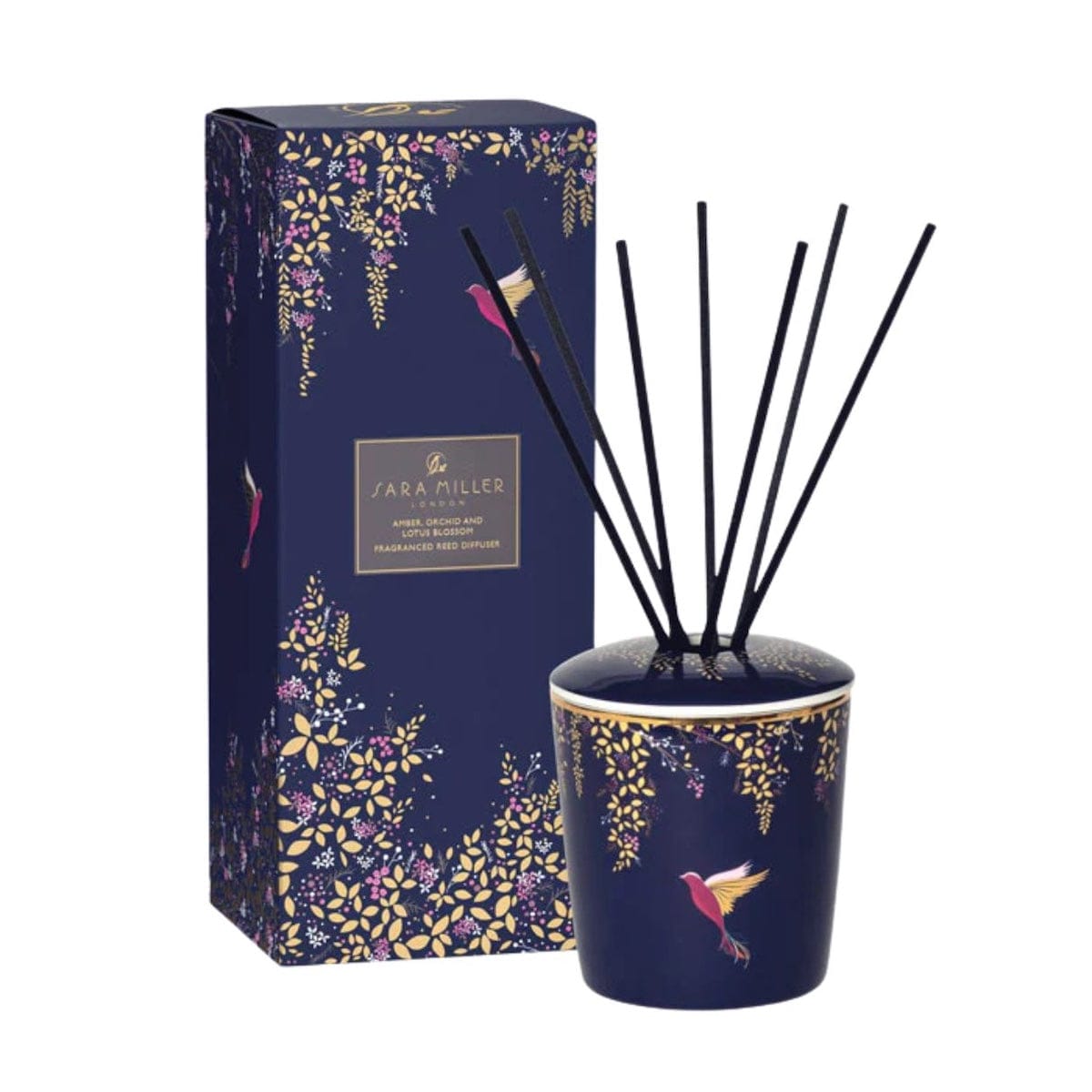 Wax Lyrical Candles & Diffusers Sara Miller Navy, Amber, Orchid & Lotus Blossom Reed Diffuser