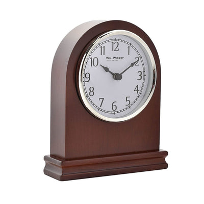 Widdop Gifts Clocks Arched Walnut Mantel Clock
