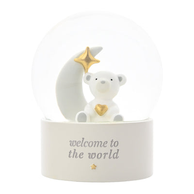 Widdop Gifts Snow Globes Bambino Welcome To The World Teddy Bear Water Ball