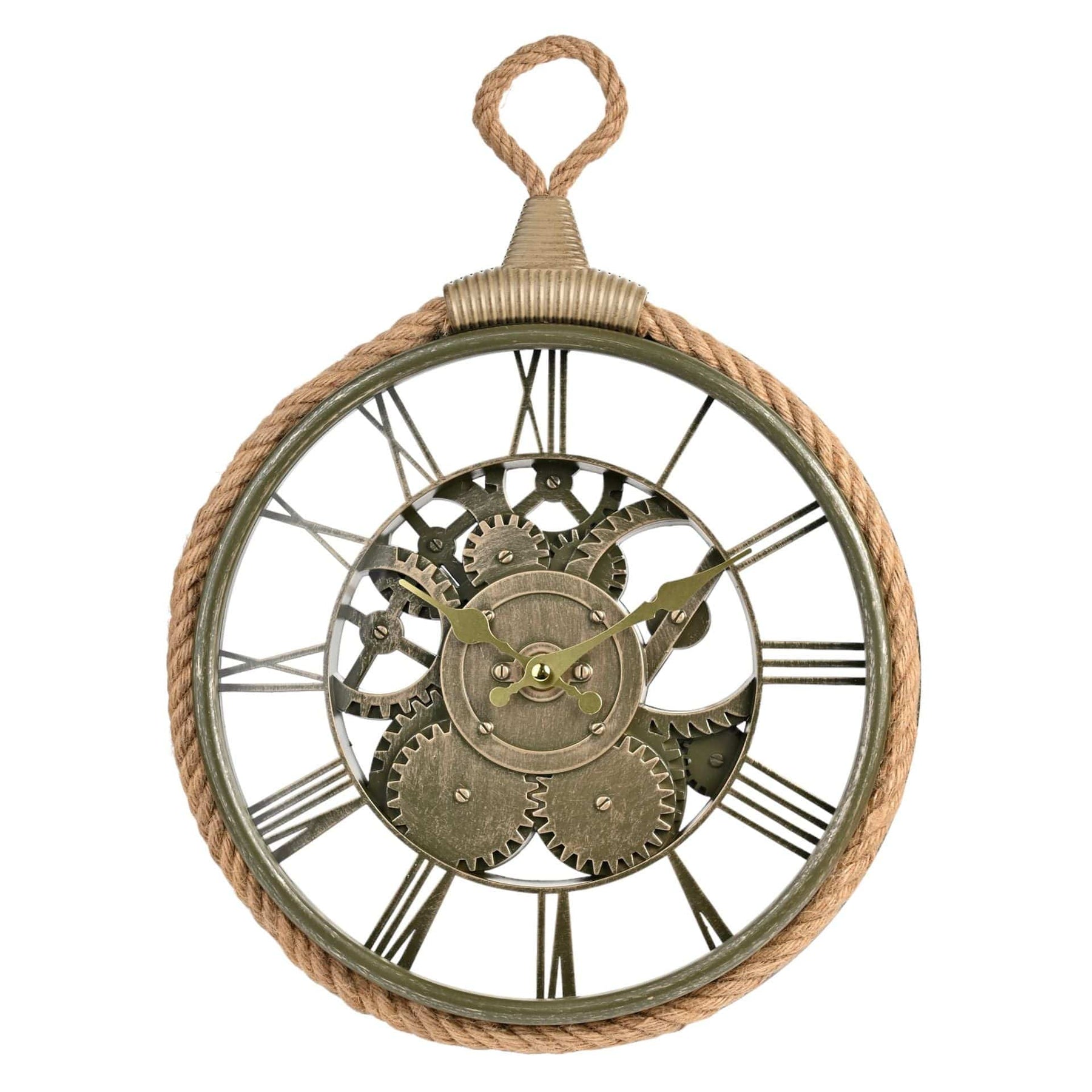 Team Roping Wall Clock Widdop Cogs and Rope Design Wall Clock | Mollie & Fred – Mollie and ...