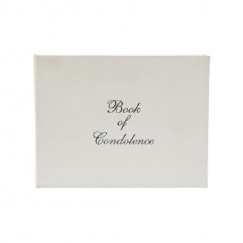 Widdop Gifts Guest Books Cream Design Book of Condolence