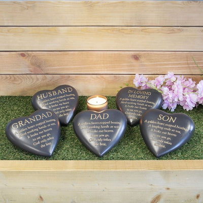 Widdop Gifts Wall Signs & Plaques Dad Graveside Heart Plaque