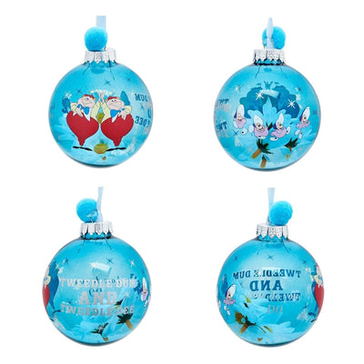 Widdop Gifts Christmas Decorations Disney Alice in Wonderland Set of 7 Christmas Tree Baubles