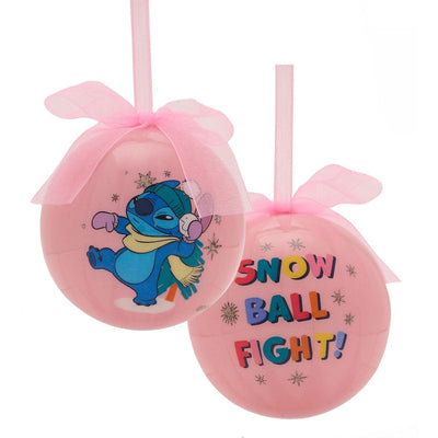 Widdop Gifts Christmas Decorations Disney Lilo & Stitch Set of 4 Christmas Tree Baubles