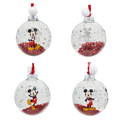 Widdop Gifts Christmas Decorations Disney Mickey and Friends Set of 7 Christmas Tree Baubles