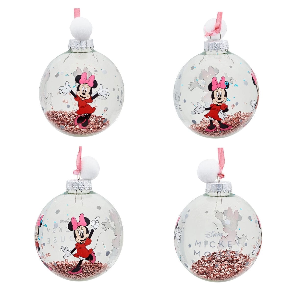 Widdop Gifts Christmas Decorations Disney Mickey and Friends Set of 7 Christmas Tree Baubles