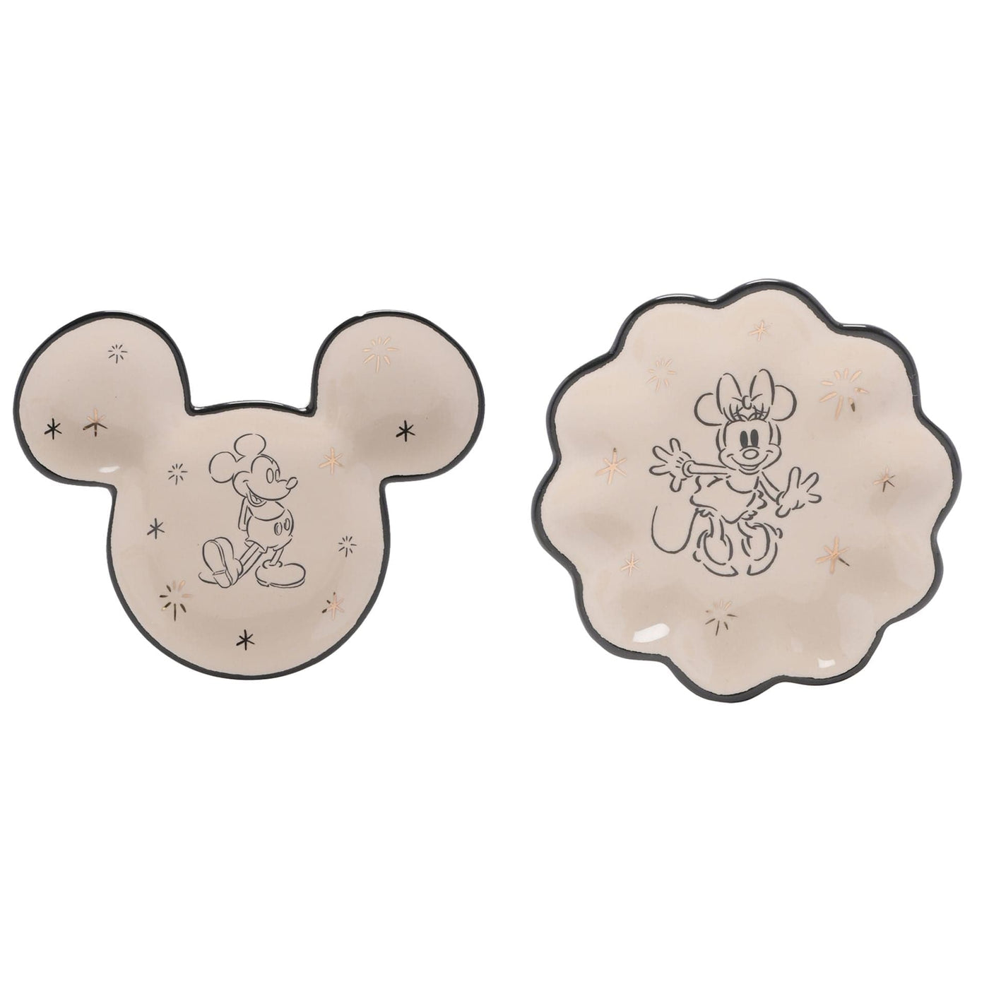 Widdop Gifts Home accessories Disney Set of 2 Mickey and Minnie Mouse Trinket Dishes