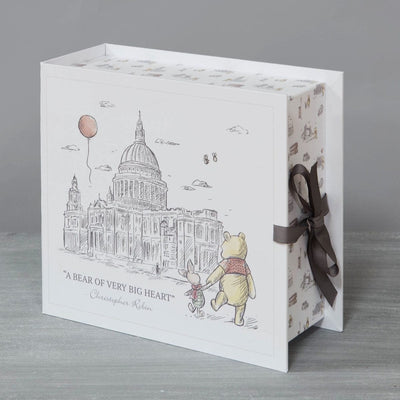 Widdop Gifts Storage Tins, Trinket & keepsake Boxes Disney Winnie the Pooh Grey Baby Keepsake Box