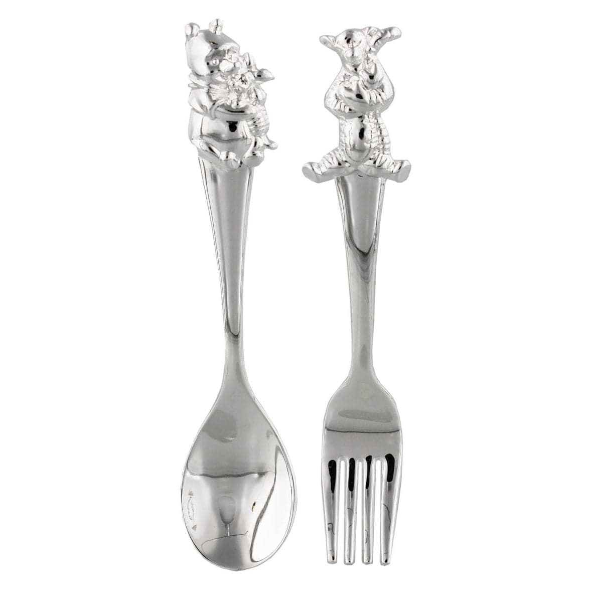 Widdop Gifts Novelty Gifts Disney Winnie the Pooh Silver Plated Fork and Spoon Gift Set
