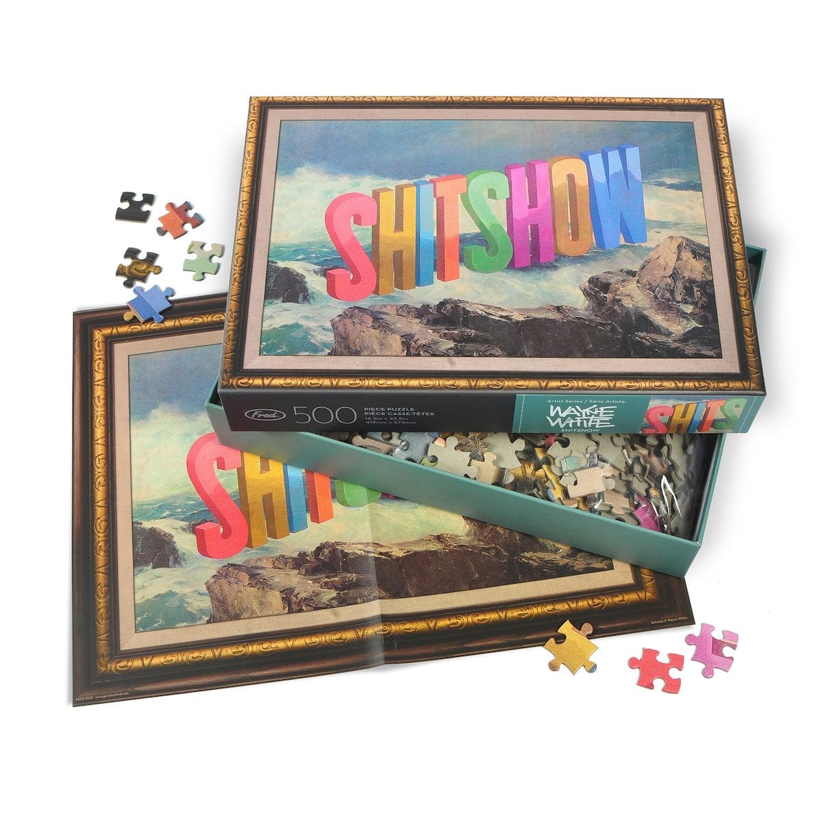 Widdop Gifts Novelty Gifts Fred 500 Piece S**t Show Novelty Jigsaw Puzzle