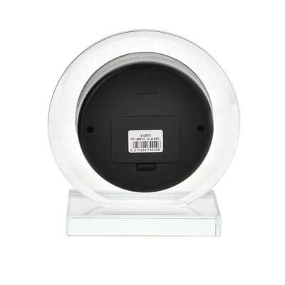 Widdop Gifts Clocks Glass Design Mantel Clock